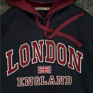 London England Navy Hoodie